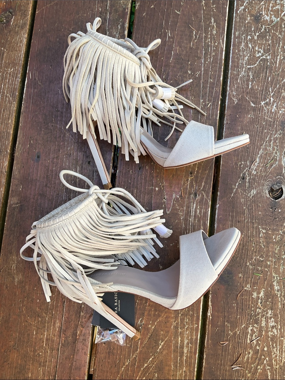NWT Zara Fringed Heels